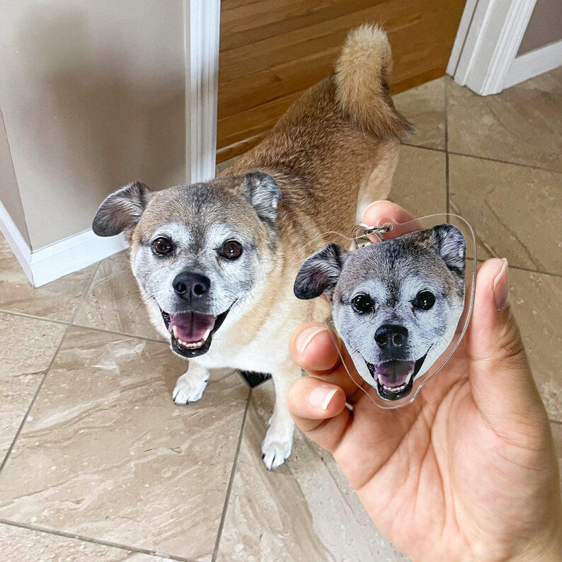 Custom Acrylic Pet Photo Keychain – Keep Your Loved Ones Close