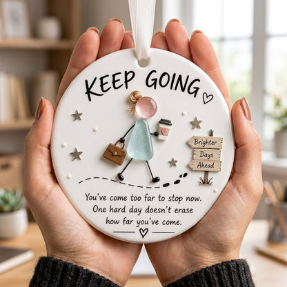 🎄 Inspirational Ceramic Ornament