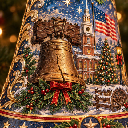 🔔🇺🇸 Freedom Bell Christmas Ornament – A Timeless Tribute to American Heritage