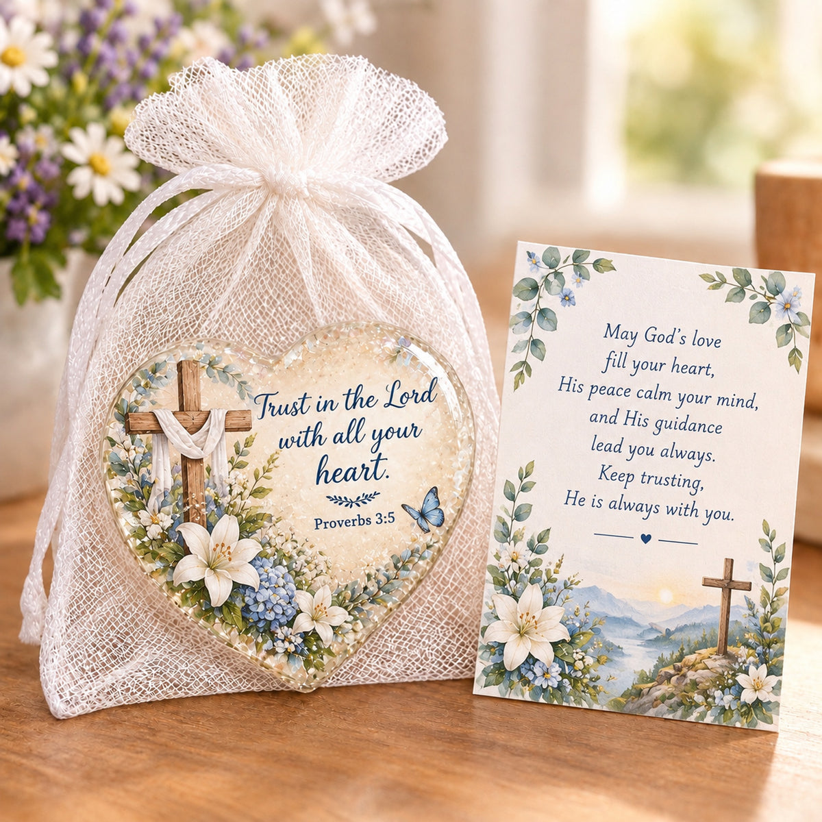 ✝️🌸Christian Pocket Hug Gift – A Little Reminder of God's Love