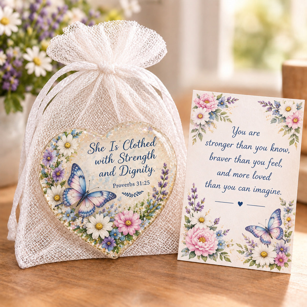 ✝️🌸Christian Pocket Hug Gift – A Little Reminder of God's Love