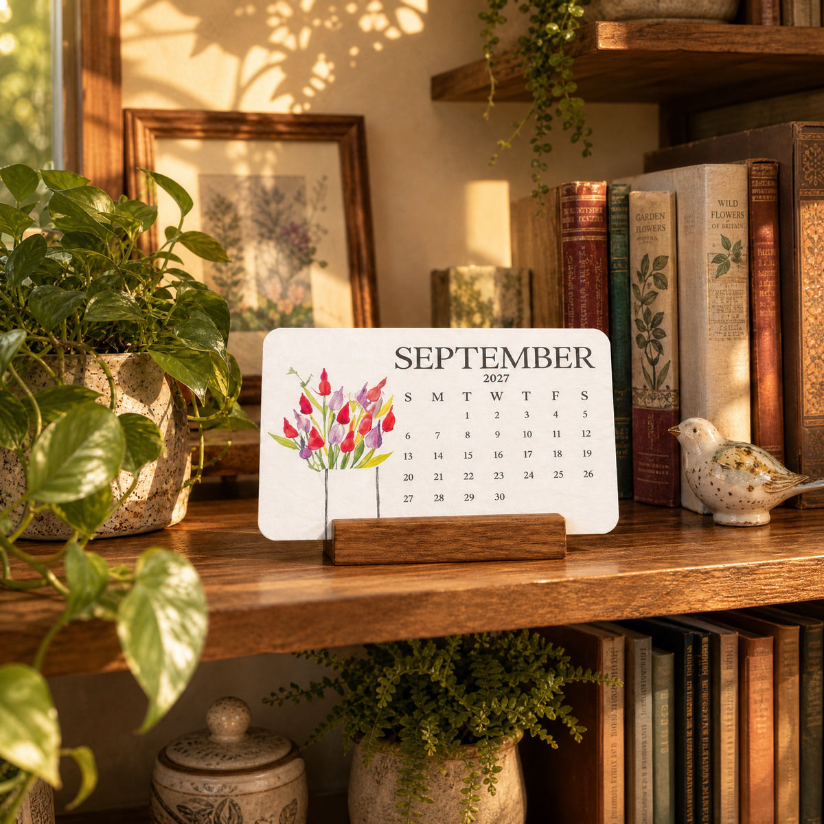 🌱📅Plantable Seed Calendar 2027 – A Year of Growing Beauty