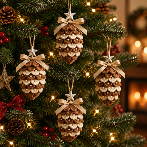 🎄🤎Pinecone Christmas Ornament – Cozy Rustic Charm for Your Holiday Tree