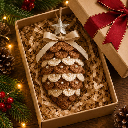 🎄🤎Pinecone Christmas Ornament – Cozy Rustic Charm for Your Holiday Tree