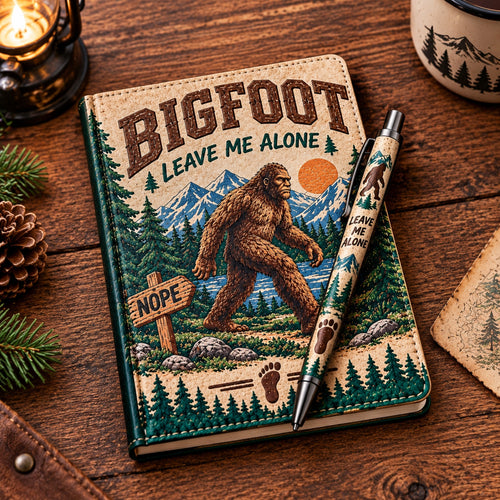 🦶🌲Bigfoot Adventure Journal & Pen Gift Set – A Fun Outdoor-Themed Gift for Bigfoot Fans
