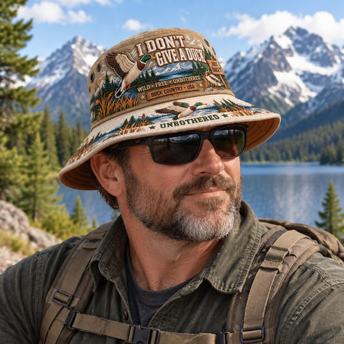 🦆 Funny “I Don’t Give a Duck” Bucket Hat – A Bold Statement for Free Spirits