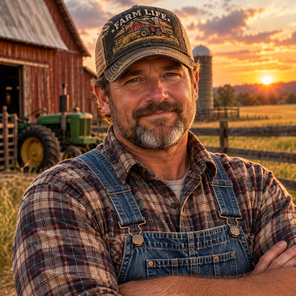 🚜🌾Farm Life Cap – A Special Gift for Farmers