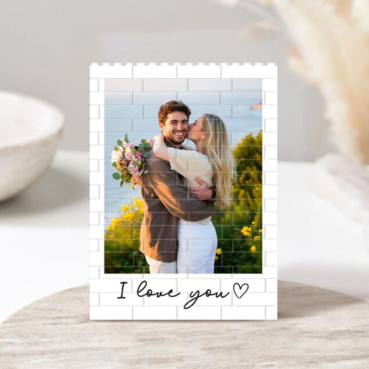 🧩 Custom Photo Block Puzzle – Personalized Gift for Mother’s Day, Best Friends & Couples