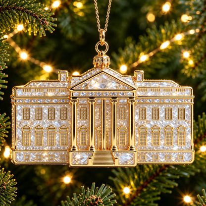 USA Landmark Crystal Christmas Ornaments – Luxury Crystal Christmas Ornaments