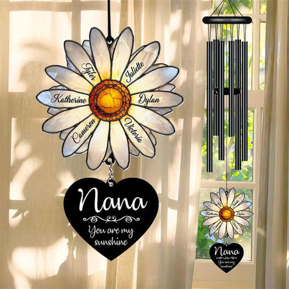 🌻 Personalized Nana Daisy Wind Chime