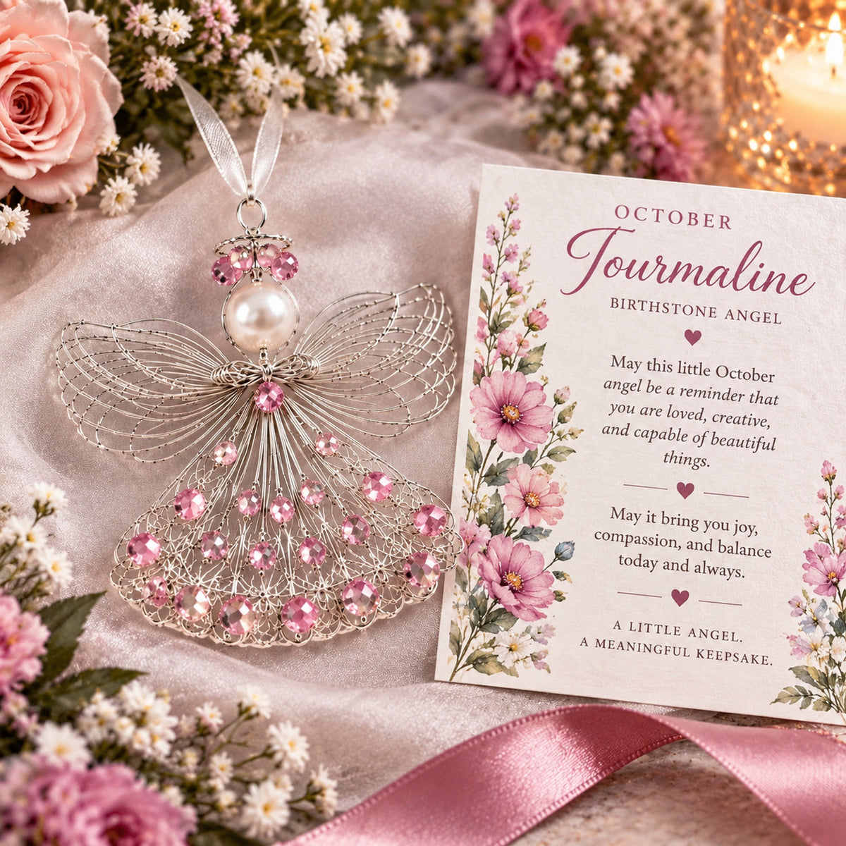 👼Birthstone Angel Wire Ornament