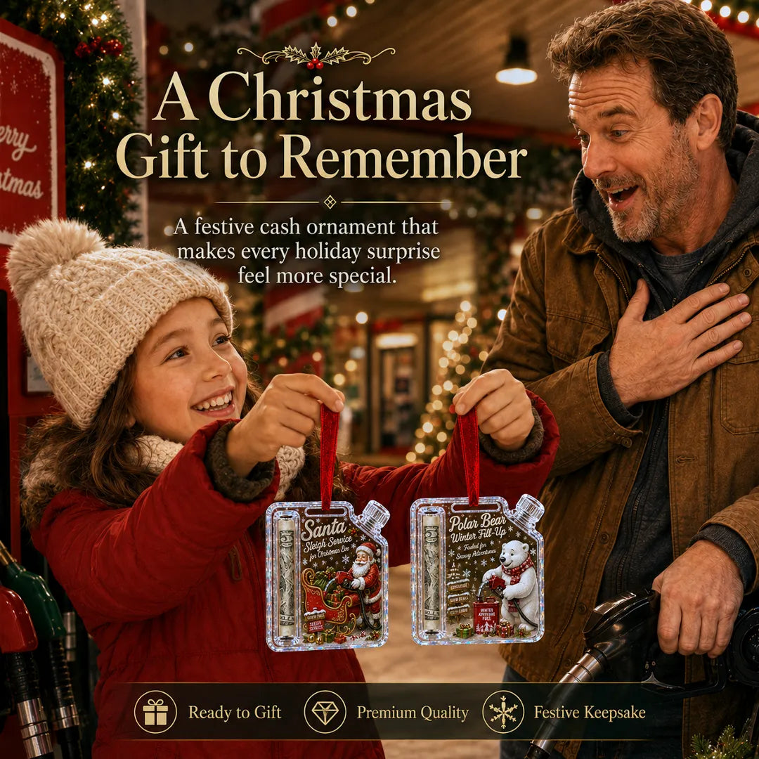 Christmas Fuel-Up Cash Gift Ornament