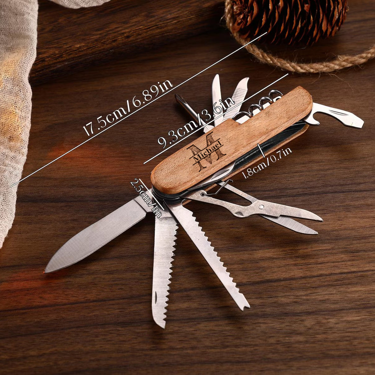 Personalized Engraved Pocket Knife Anniversary Gift for him, Dad, Husband, Wedding gifts for Men
