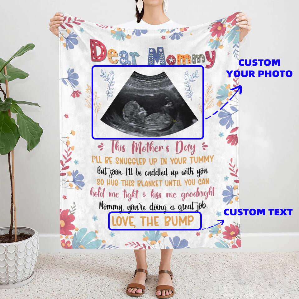 Personalized Blanket - Gift For Mom - Mommy, You Are Doing Great