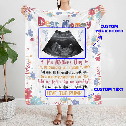Personalized Blanket - Gift For Mom - Mommy, You Are Doing Great
