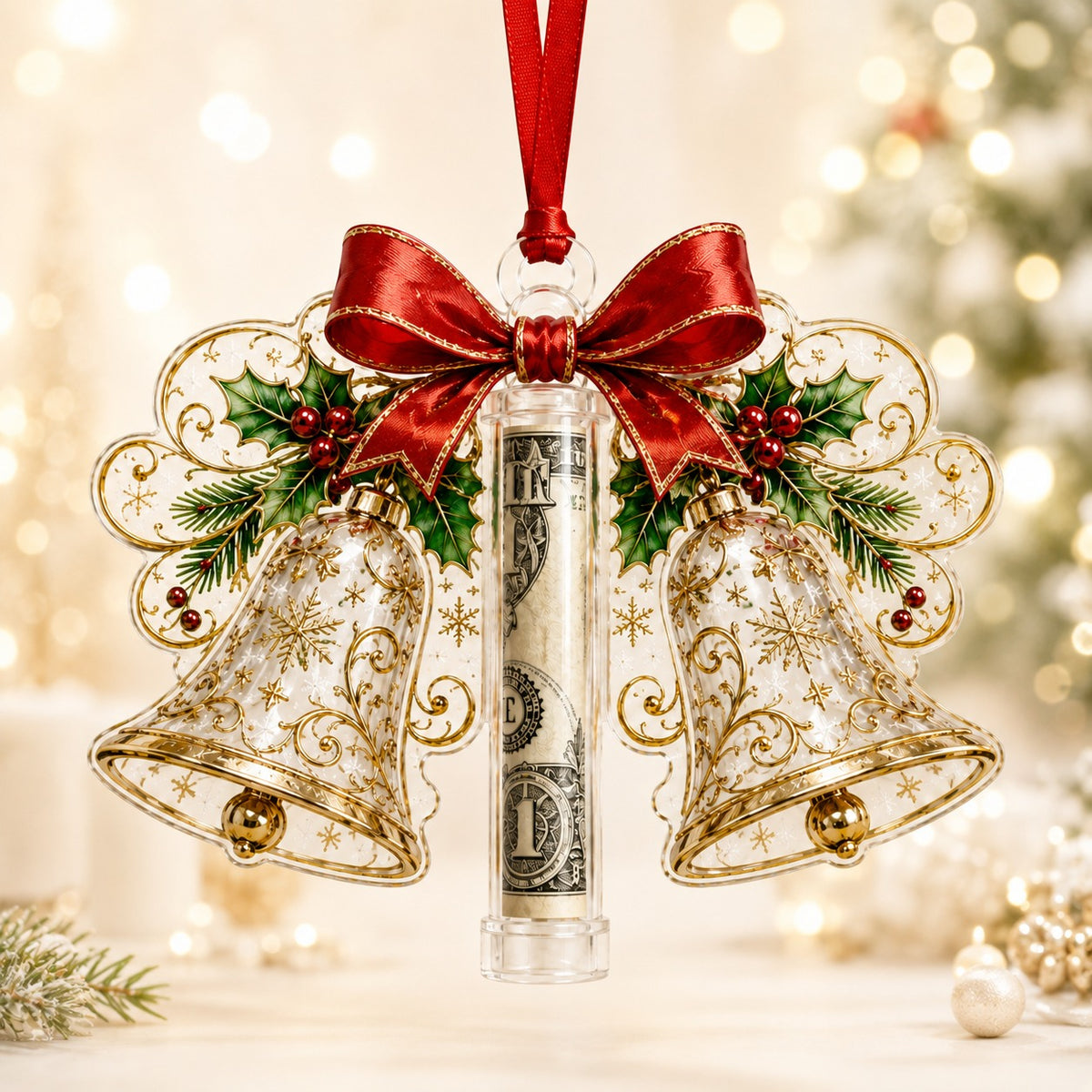 🎄 Christmas Cash Holder Ornament — Turn Cash Into a Christmas Surprise 💵✨