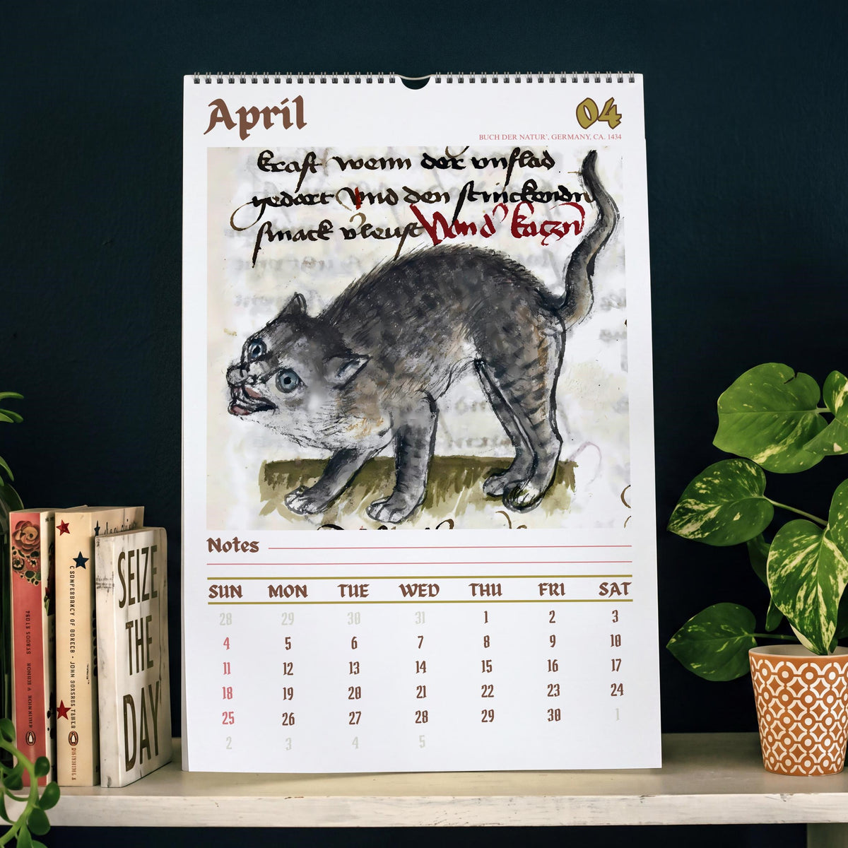 Weird Cats in Renaissance Paintings 2027 Wall Calendar – Funny Historical Cat Art Monthly Planner