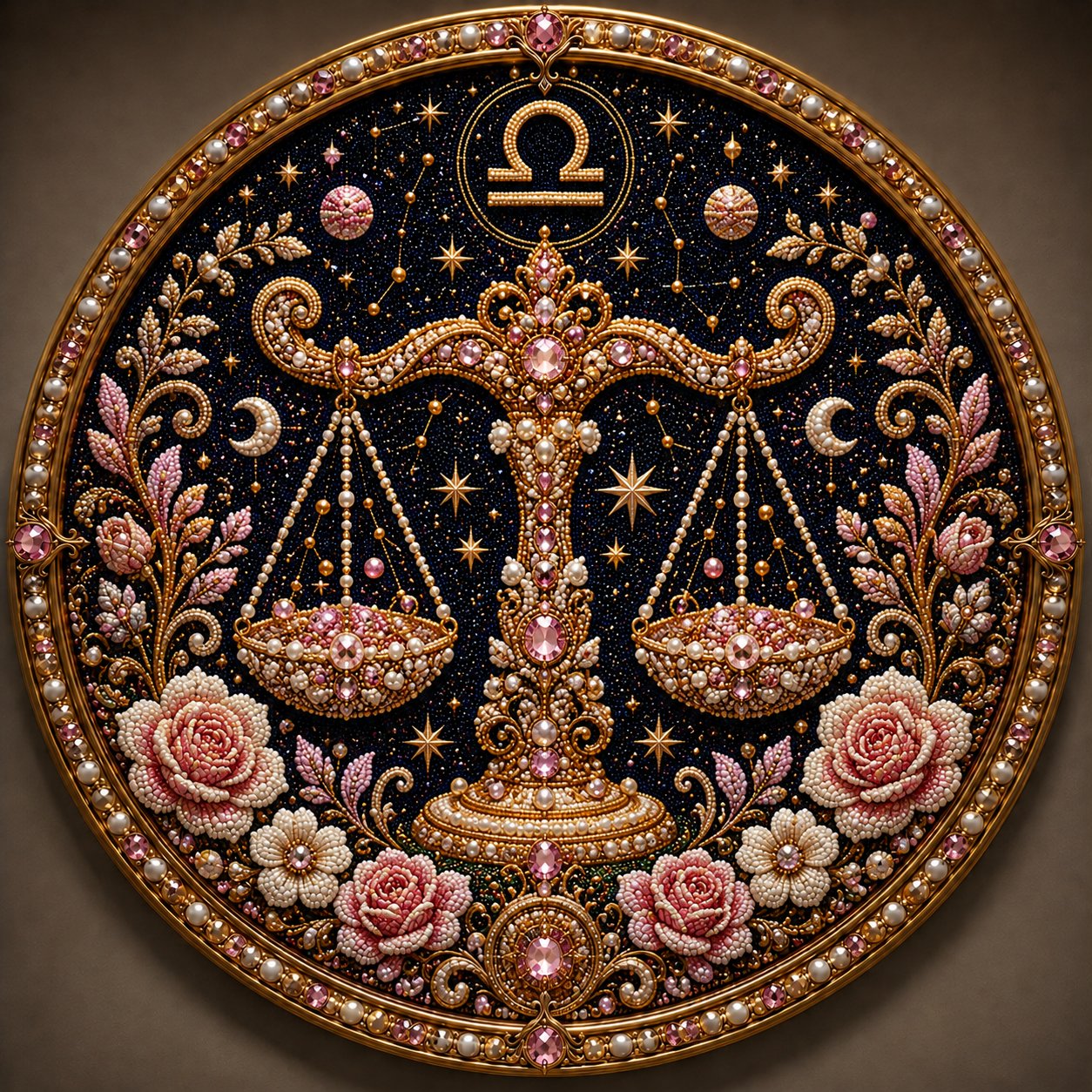 🌙♈ 12 Zodiac Signs Pearl Art Kit