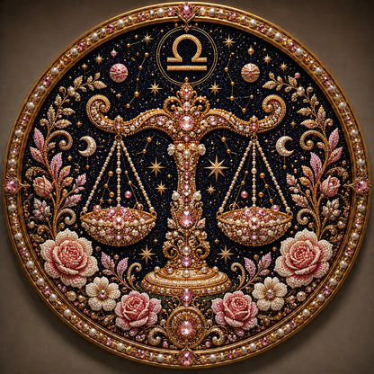 🌙♈ 12 Zodiac Signs Pearl Art Kit
