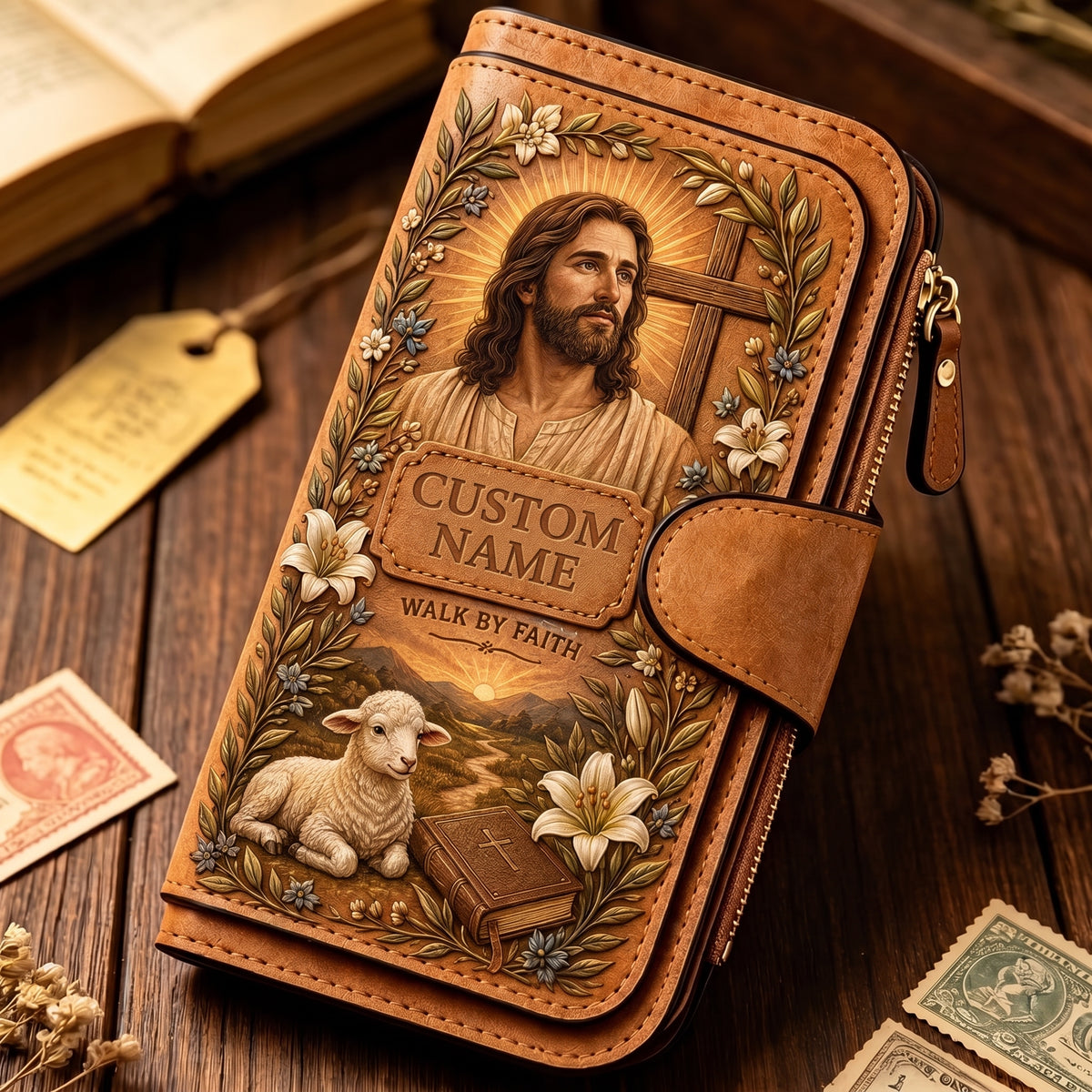 ✝️ Personalized Faith Embossed Wallet