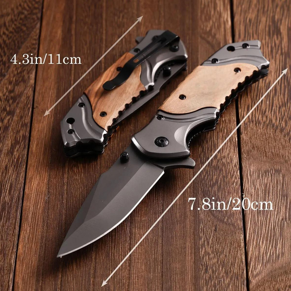 Personalized Engraved Pocket Knife Anniversary Gift for him, Dad, Husband, Wedding gifts for Men