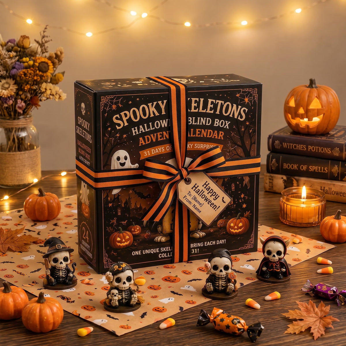 💀Spooky Skeletons Halloween Advent Calendar – 31 Days of Creepy Cute Surprises!