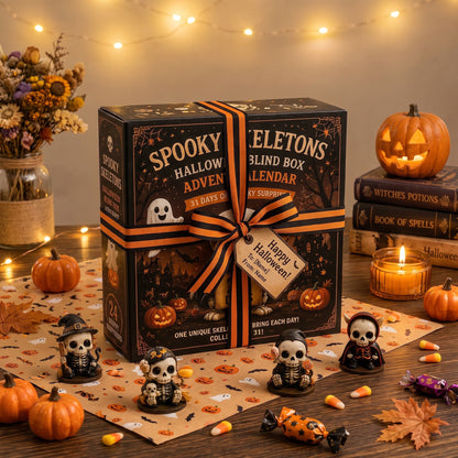 💀Spooky Skeletons Halloween Advent Calendar – 31 Days of Creepy Cute Surprises!