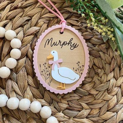 Personalized Easter Ornament / Easter Basket Tag