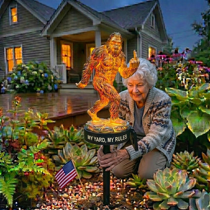 Customizable Rebel Bigfoot Garden Defender Solar Ground Light