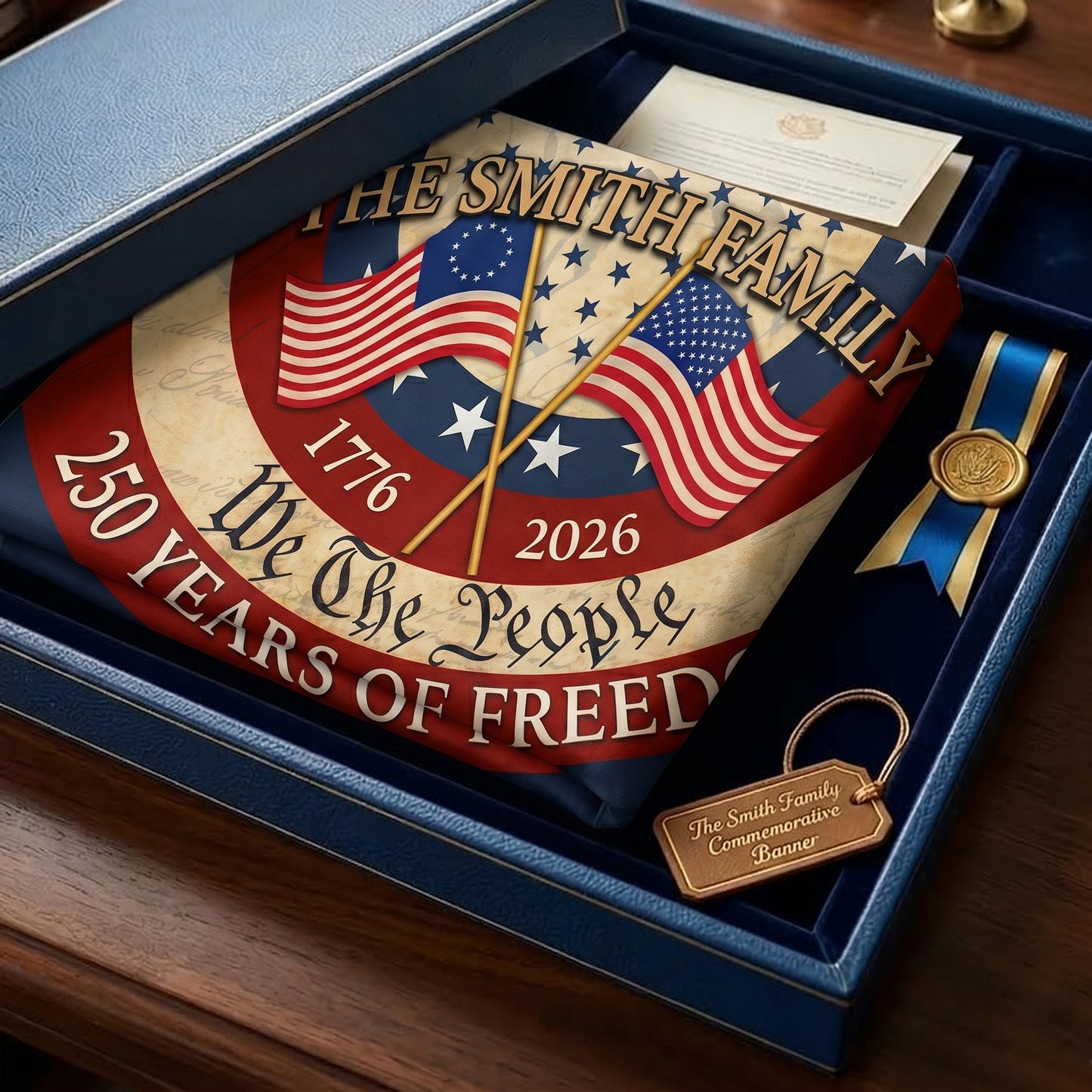 Personalized 250th Anniversary "We The People" Patriotic Banner