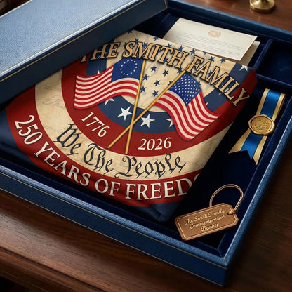 Personalized 250th Anniversary "We The People" Patriotic Banner