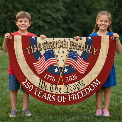 Personalized 250th Anniversary "We The People" Patriotic Banner