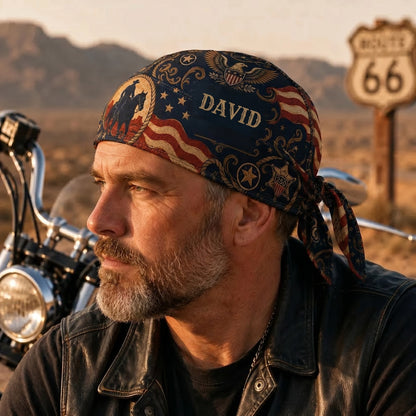Personalized America 250 Biker Headwrap / Cycling Pirate Hat