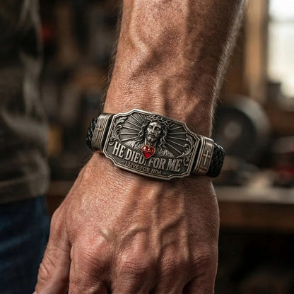 🕊️ "He Died For Me" Bracelet – A Sacred Reminder of Redemption