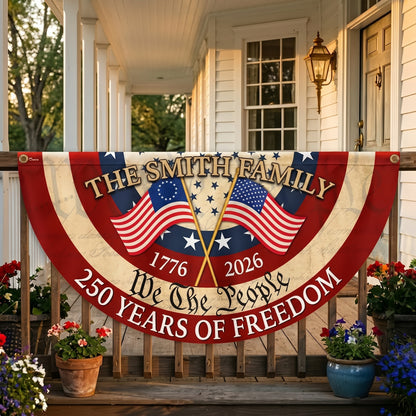 Personalized 250th Anniversary "We The People" Patriotic Banner