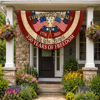 Personalized 250th Anniversary "We The People" Patriotic Banner