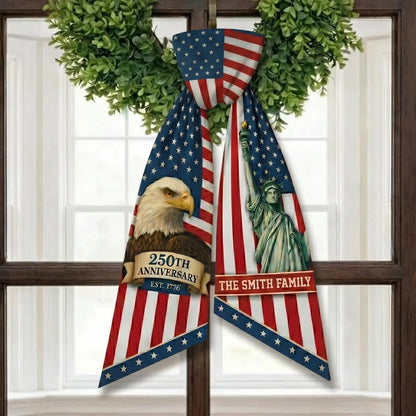 Personalized USA 250th Anniversary Wreath Sash