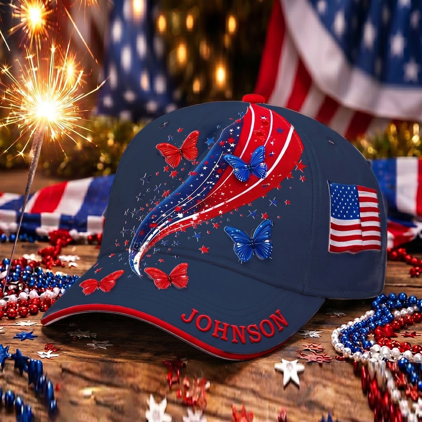 🦋 Personalized Unisex American 250th Anniversary Hat