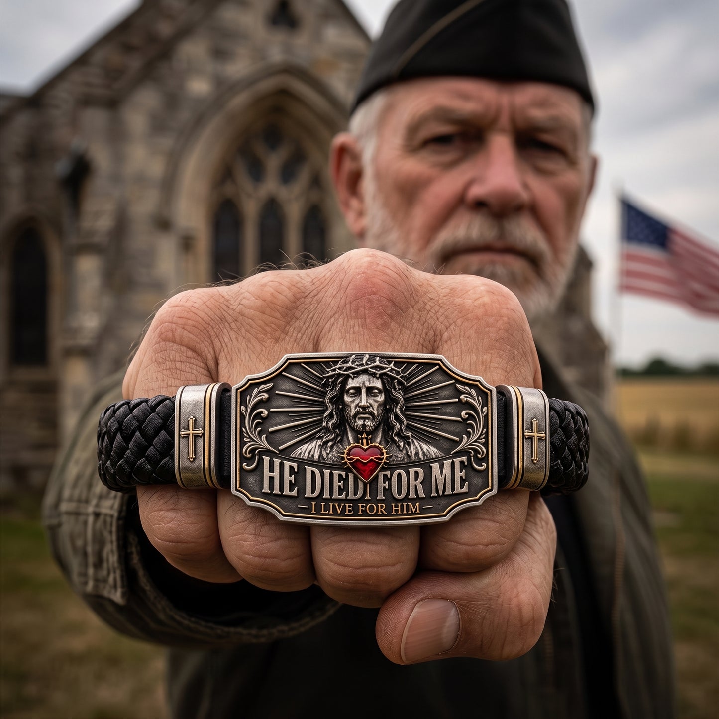 🕊️ "He Died For Me" Bracelet – A Sacred Reminder of Redemption