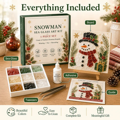 🎄🎄Beginner-Friendly DIY Christmas Sea Glass Art Kit
