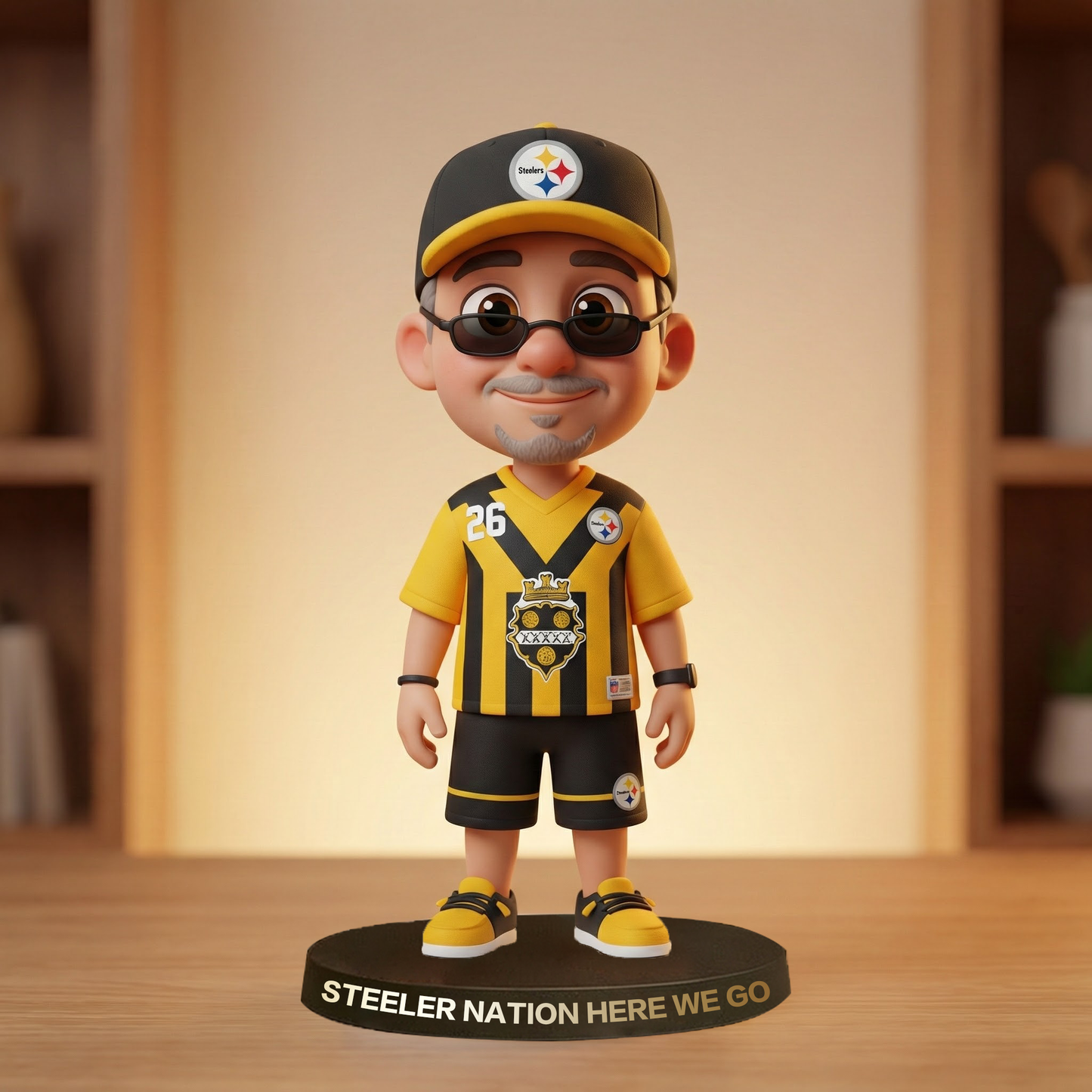 Personalized Photo Cartoon Style Desk Decor - Gift For Couple, Wife, Husband, Boyfriend, Girlfriend, Family, Pet