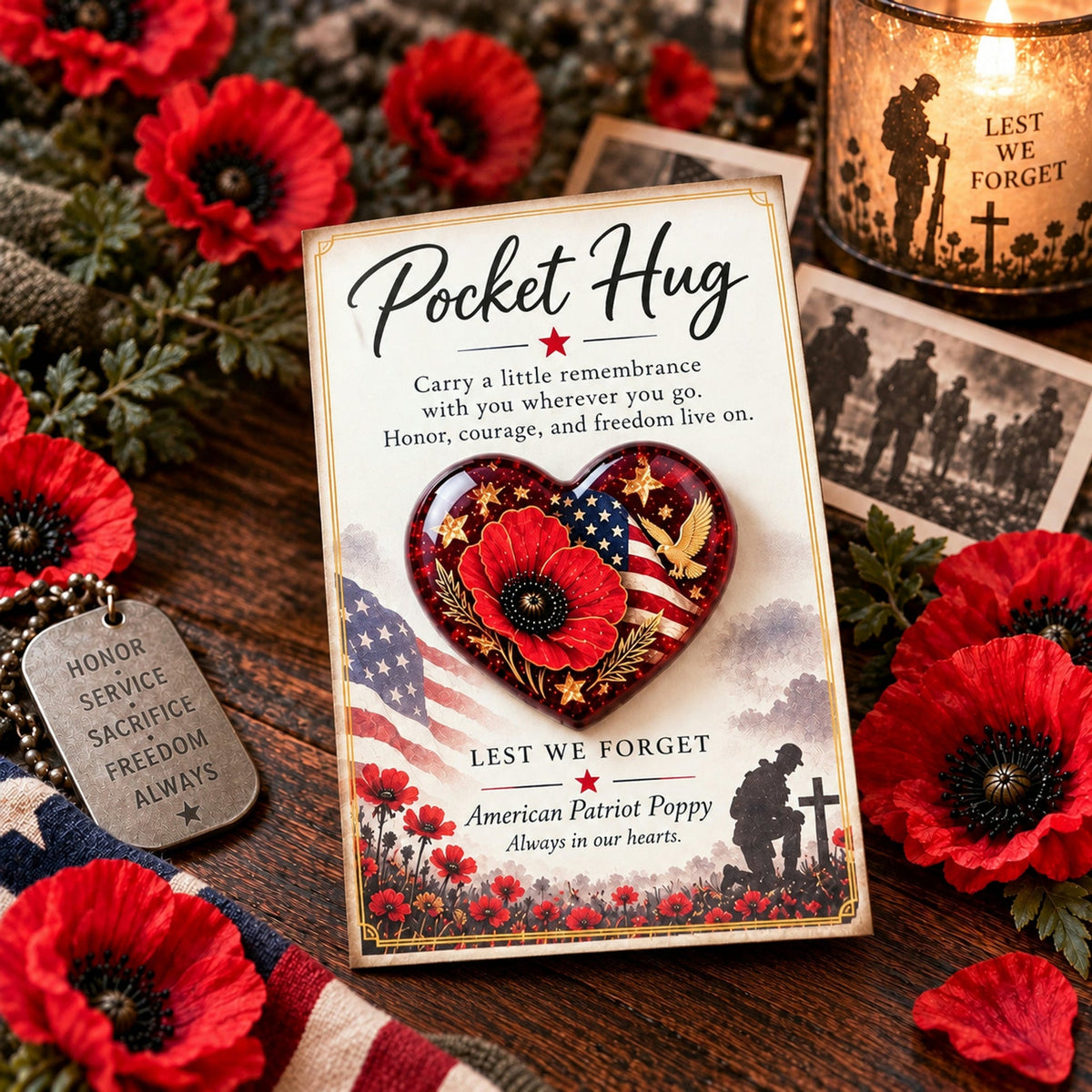 ❤️ Pocket Hug™ Remembrance – A Little Keepsake of Love, Honor &amp; Memories 🌺✨