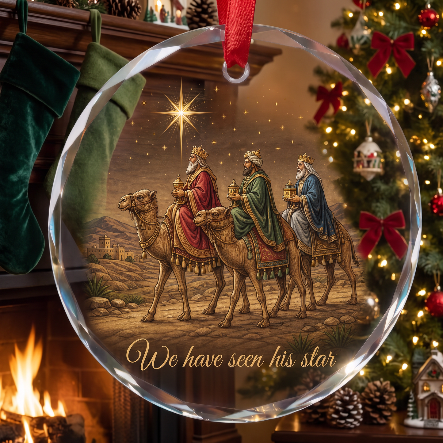 Jesus Nativity Story Christmas Ornament Set