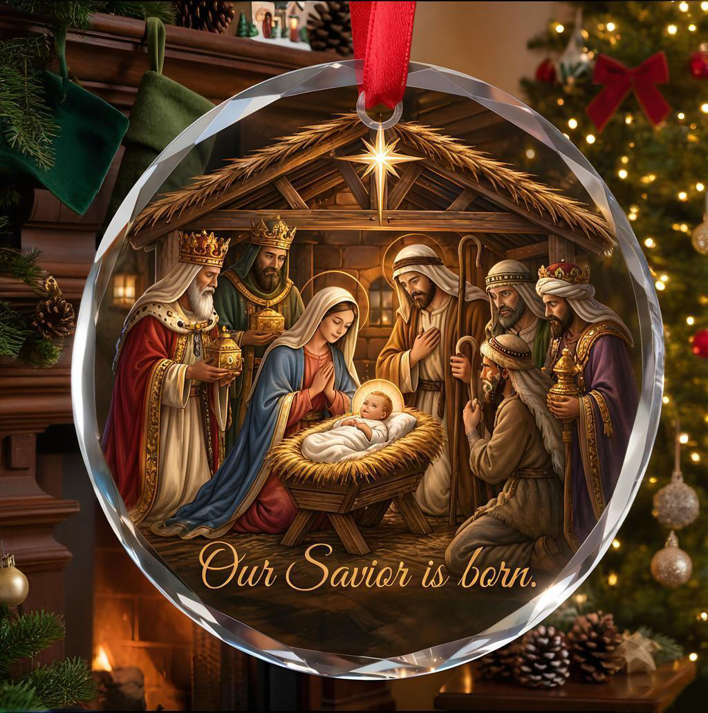 Jesus Nativity Story Christmas Ornament Set