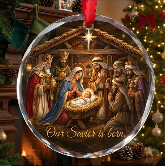 Jesus Nativity Story Christmas Ornament Set