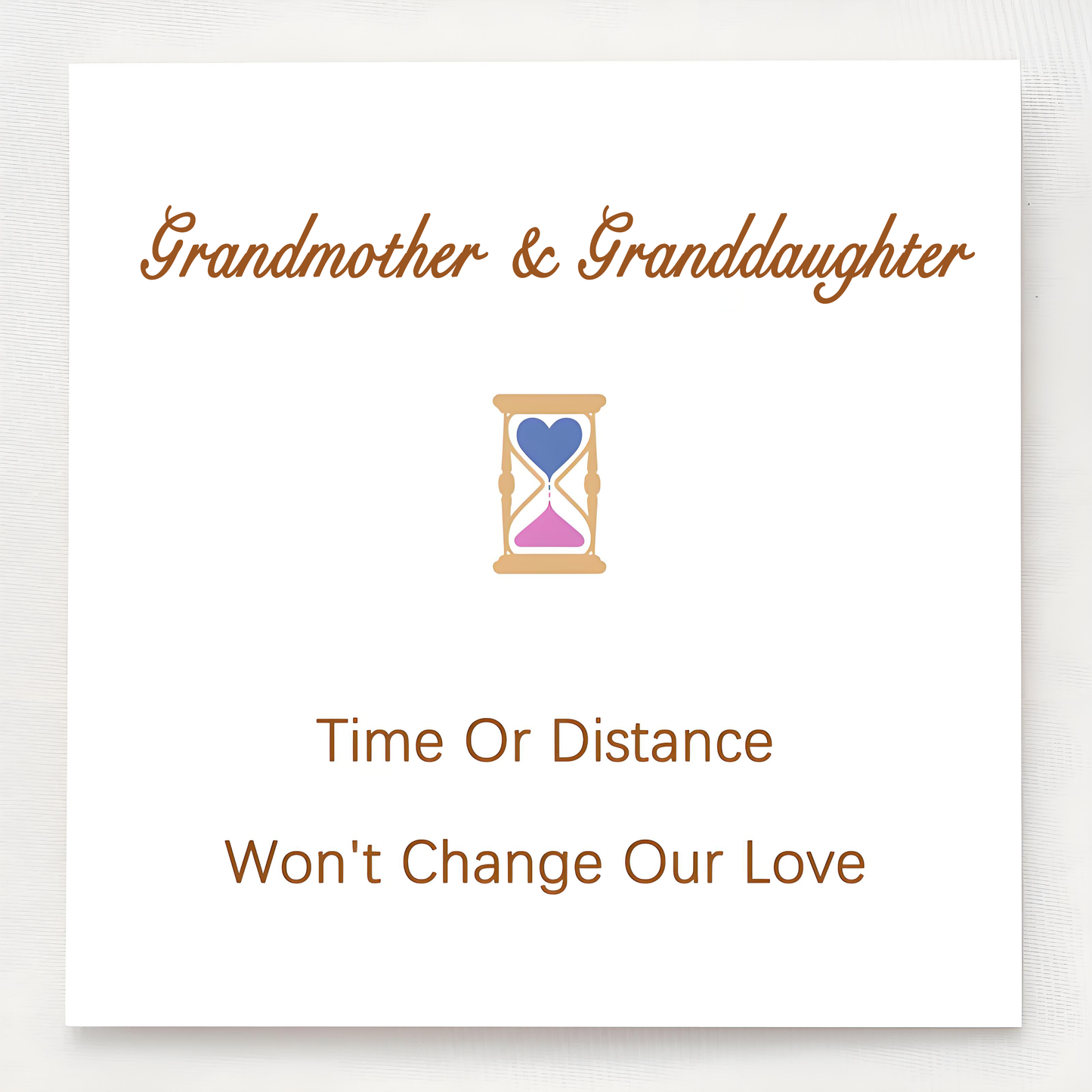 Personalized Grandmother & Granddaughter Hourglass Birthstone Ring