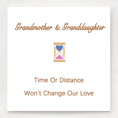 Personalized Grandmother & Granddaughter Hourglass Birthstone Ring