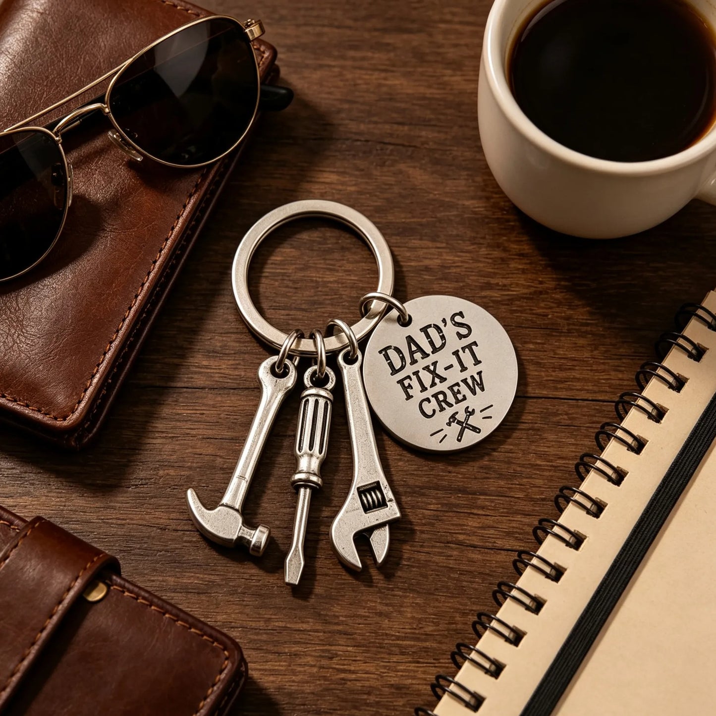 Dad’s Fix-It Crew Tool Keychain