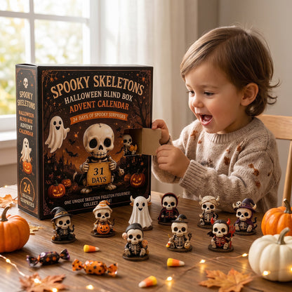💀Spooky Skeletons Halloween Advent Calendar – 31 Days of Creepy Cute Surprises!