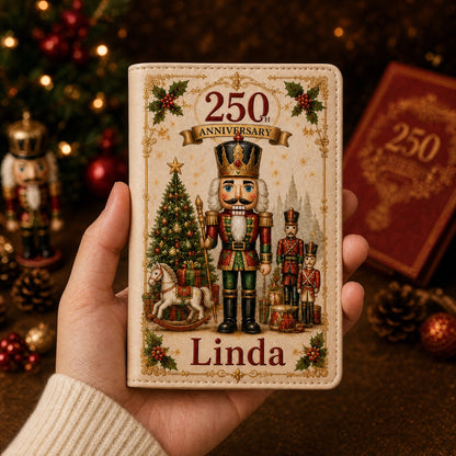 Personalized 250th Anniversary Christmas Passport Holder & Luggage Tag Gift